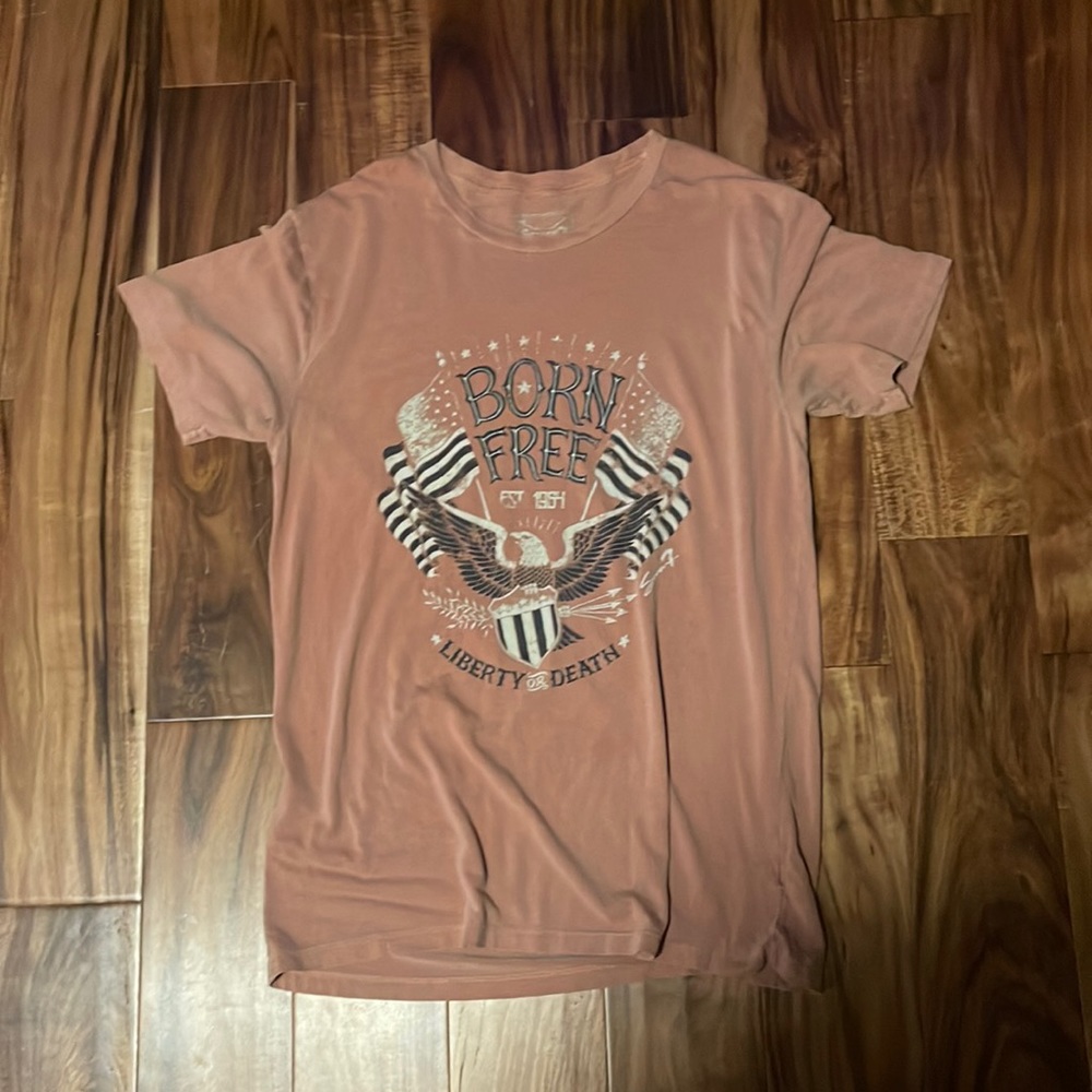 Burnt red born free shirt